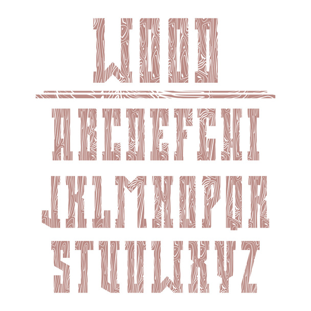 Fonte serif audacieuse dans le style occidental
 - Vecteur, image