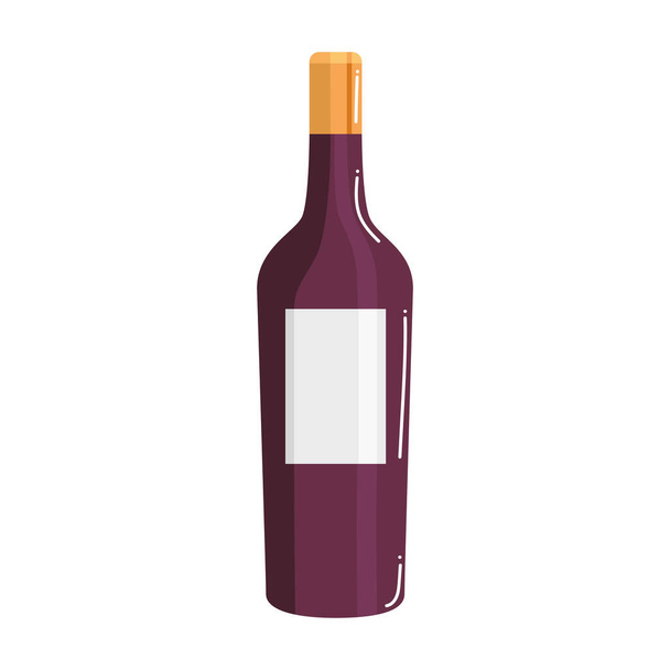 vínová fialová nápojová ikona - Vektor, obrázek