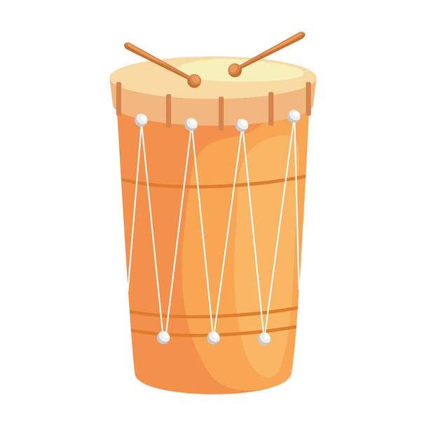 instrumento de tambor roxo ícone musical - Vetor, Imagem