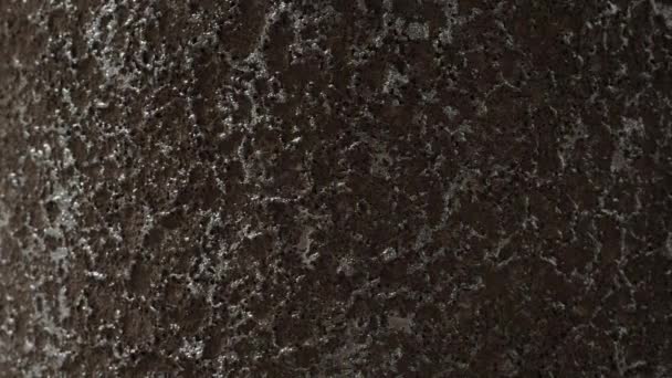 La textura de la piedra. macro video. Textura de pared áspera. - Metraje, vídeo