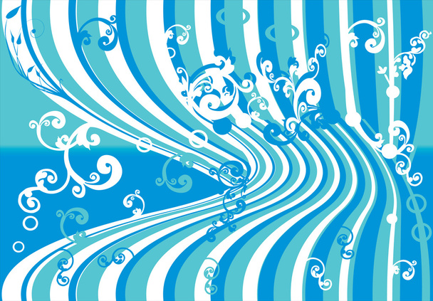 blue and white abstract background - Vector, Image