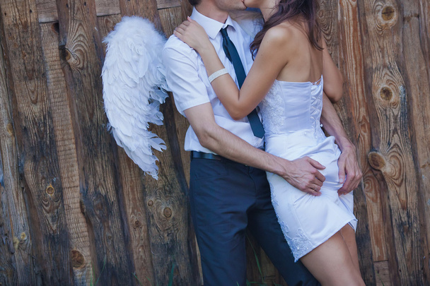 Wedding- couple in Angels images - Fotografie, Obrázek