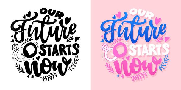 Cute hand drawn doodle motivation lettering phrase postcard. Lettering art label. T-shirt design, mug print. - Vector, Image