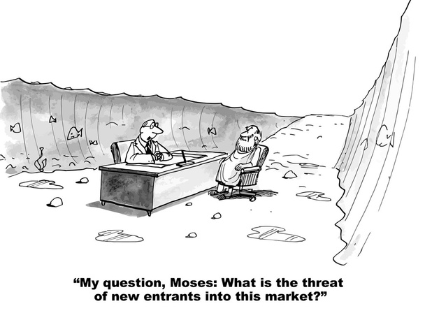 Šéf podniku se ptá Moses - Vektor, obrázek
