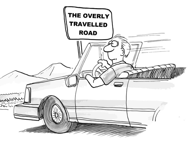 Aşırı seyahat eden yol - Vektör, Görsel