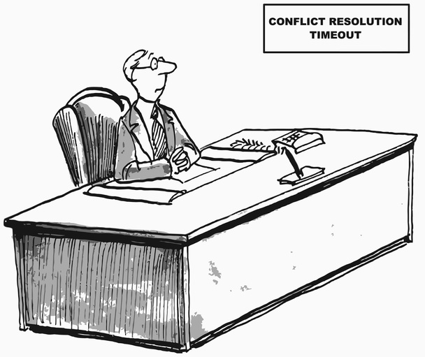 Conflict Resolution Timeout - Vector, Image