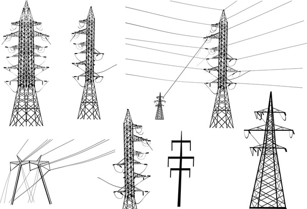 Колекція електрична вежі
 - Вектор, зображення