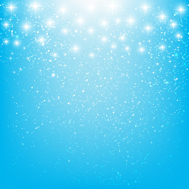 Stars on blue background - Vector, Image