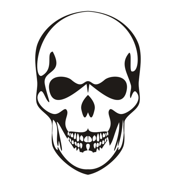 skull vector icon - Vector, Image