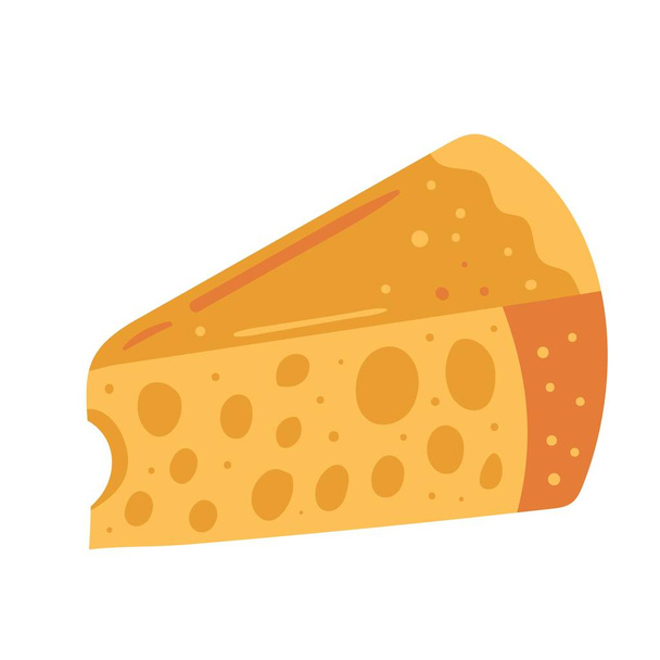cheese portion dairy product icon - Vector, imagen