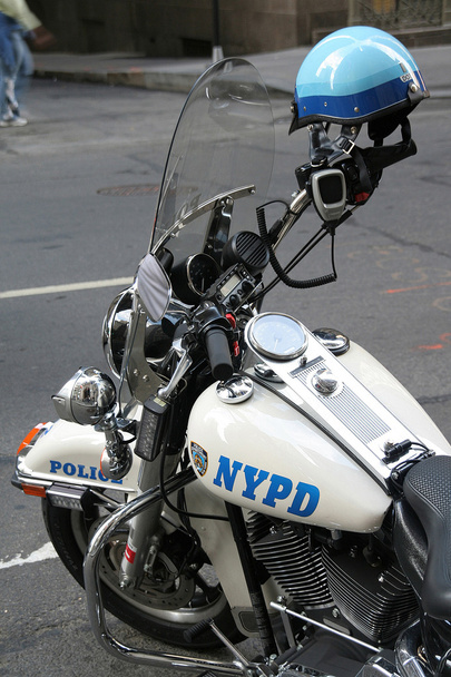 モーター サイクル ニューヨークの警察、アメリカ合衆国 - 写真・画像