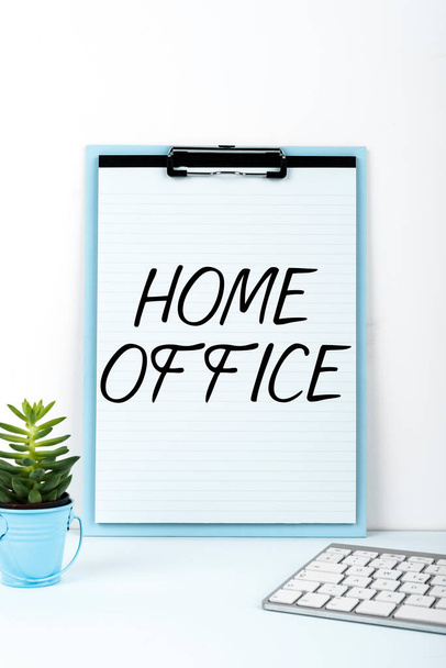 Handwriting text Home Office, Word for space designated in a persons residence for official business - Photo, Image