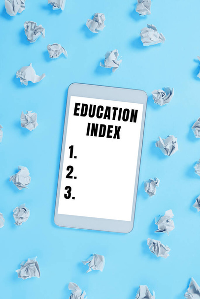Wyświetlacz koncepcyjny Indeks Edukacji, Zdjęcie koncepcyjne mające na celu zaspokojenie potrzeb edukacyjnych wszystkich dzieci młodzież dorośli - Zdjęcie, obraz