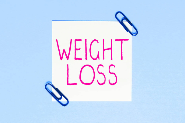 Conceptuele weergave Gewichtsverlies, Zakelijke aanpak Vermindering van Body Fluid Muscle Mass Reduce Fat Dispose Weefsel - Foto, afbeelding