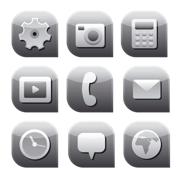  interface icon set - Διάνυσμα, εικόνα