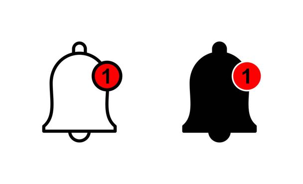 Iconos de campana listos. Signo de notificación y símbolo para el diseño del sitio web - Vector, Imagen