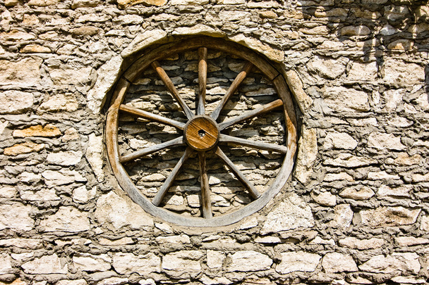 wheel from wain in the wall - Photo, Image