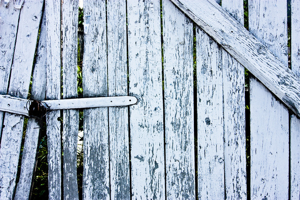 White cracked fence - Photo, Image