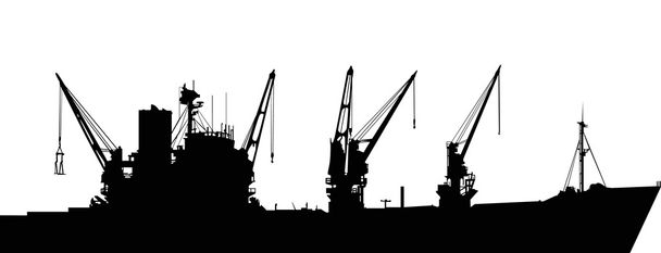 grand navire industriel
 - Vecteur, image