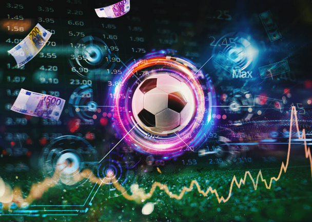 Online fogadás és elemzés és statisztika a focira - Fotó, kép