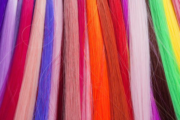 Umělé vlasy používané pro výrobu paruk  - Fotografie, Obrázek