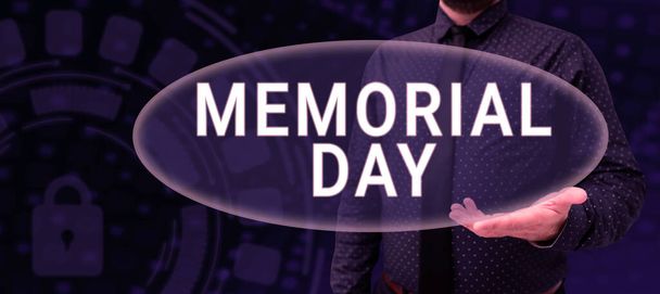Ispirazione mostrando segno Memorial Day, Foto concettuale Per onorare e ricordare coloro che sono morti nel servizio militare - Foto, immagini