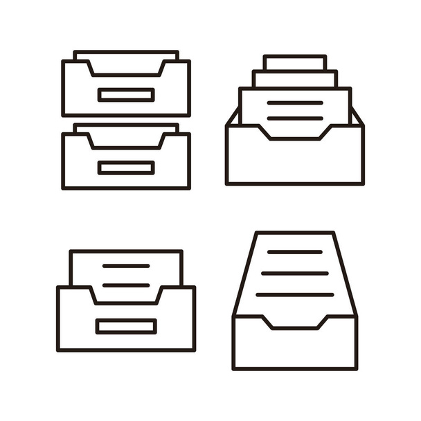 Archive folders icon vector for web and mobile app. Document vector icon. Archive storage icon. - Vector, Image