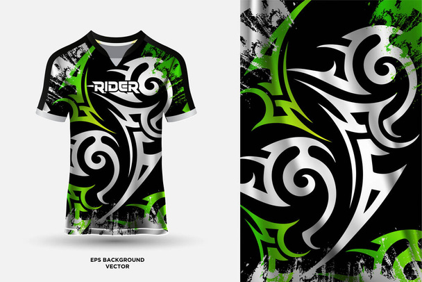 Abstract sports jersey design template mockup vector - Vector, Image