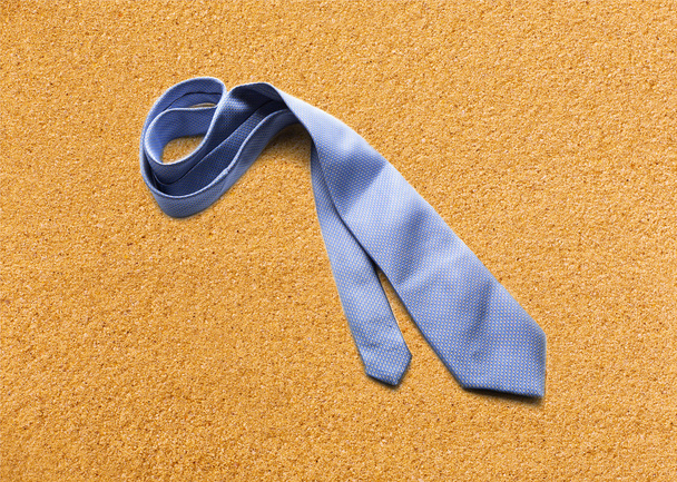 Blue necktie on sand - Photo, Image