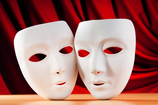 Masken mit Theaterkonzept - Foto, Bild