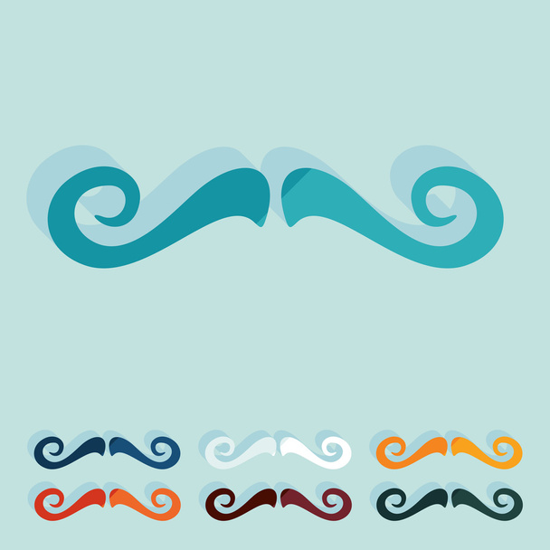 Conception plate : moustache
 - Vecteur, image