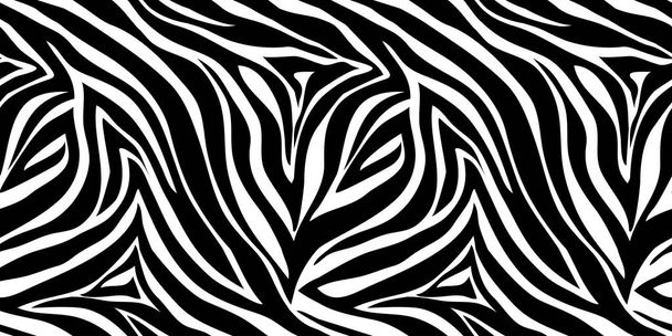 Vektör hayvan yazdırma. Zebra süsleme. Seamless modeli - Vektör, Görsel
