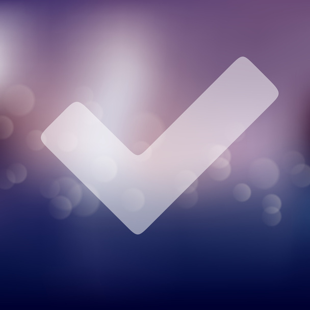Tick icon blurred - Vector, Image