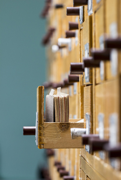 Card file in the library - Foto, afbeelding