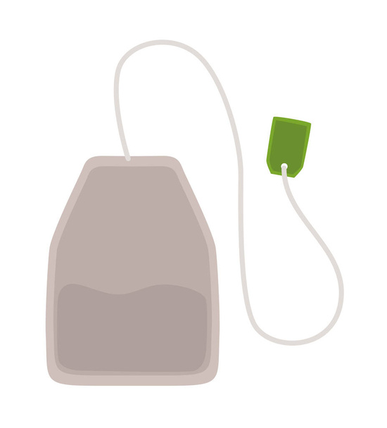 tea bag nature product icon - Vector, Image