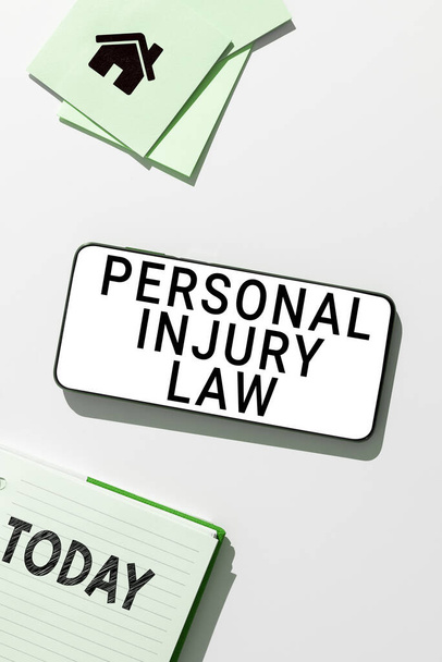 Konzeptionelle Darstellung Persönlichkeitsrechtsgesetz, Konzept, das bedeutet, innerhalb des Arbeitsumfeldes verletzt oder verletzt zu werden - Foto, Bild