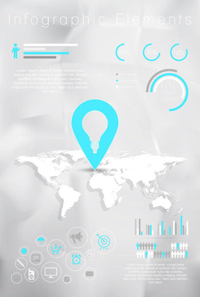 Elementi infografici aziendali
 - Vettoriali, immagini