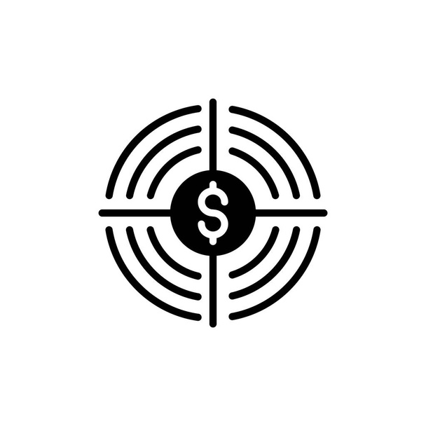 Business Goal icon in vector. Logotype - Vetor, Imagem