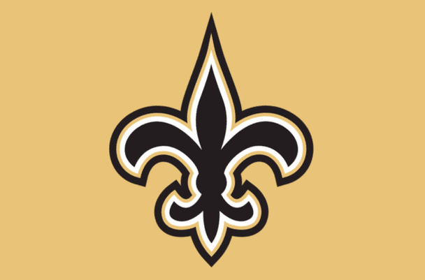 New Orleans Saints 'in logotype' u Amerikan futbol takımı  - Fotoğraf, Görsel