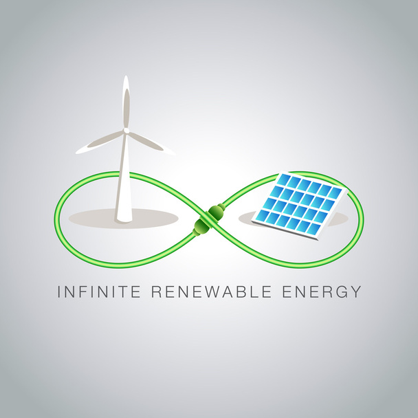 energia renovável infinita
 - Vetor, Imagem