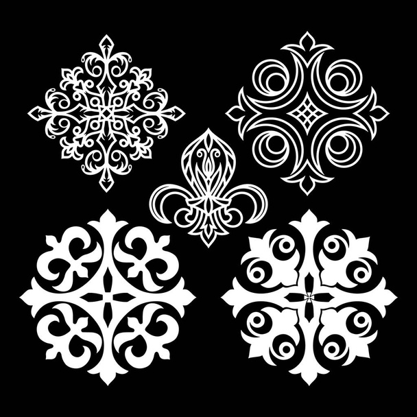 Vintage element. Damask pattern. Engraving Vector stock illustration. EPS 10 - Vector, Image