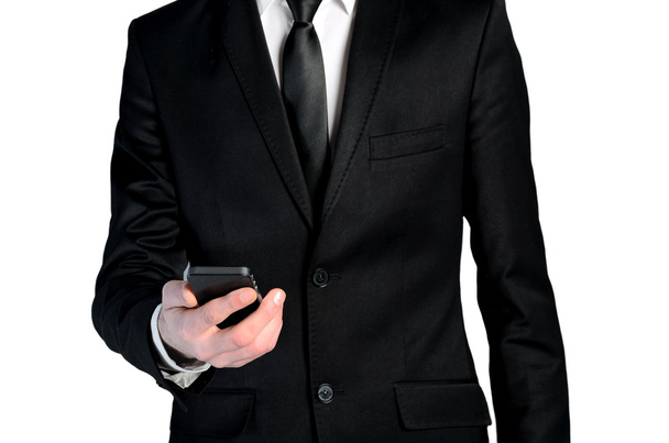 Business man use phone - Фото, изображение