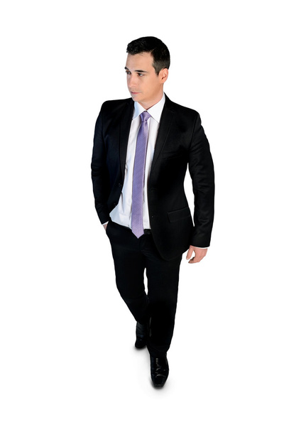 Business man walk looking side - Фото, изображение