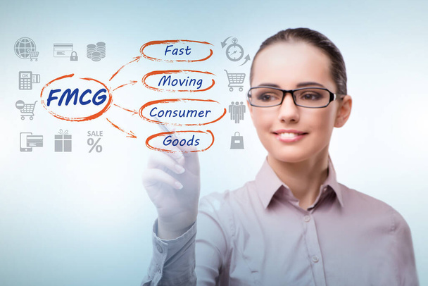 A gyorsan mozgó fogyasztási cikkek FMCG-koncepciója - Fotó, kép