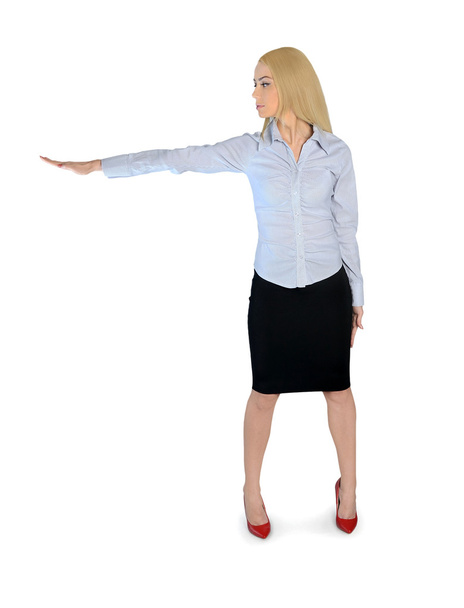 Business woman with hand side - Photo, Image