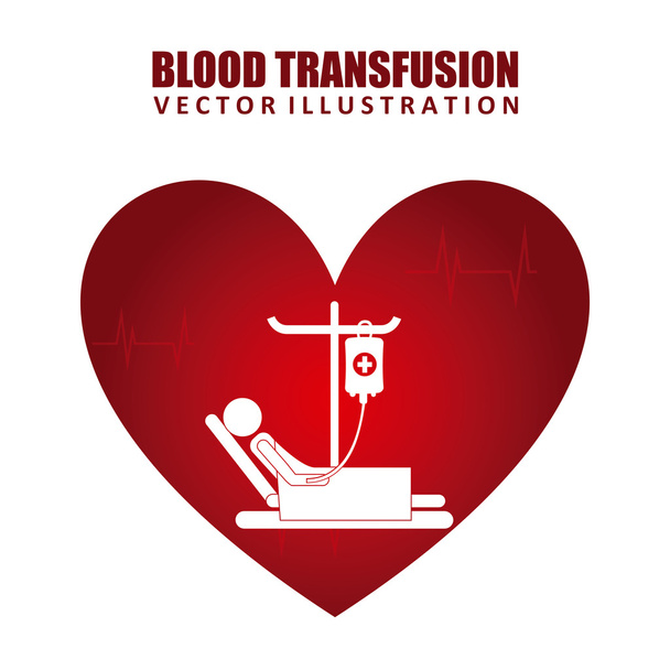 Adományozz vért - Vektor, kép