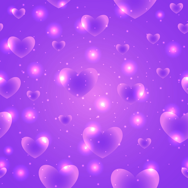 Hearts for Valentines Day Background Design - Vector, imagen