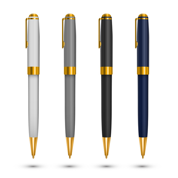 Gold pen - Vecteur, image