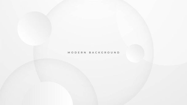 Moderner weißer und grauer Hintergrund. Dekorationskonzept für Weblayout, Poster, Banner - Vektor, Bild
