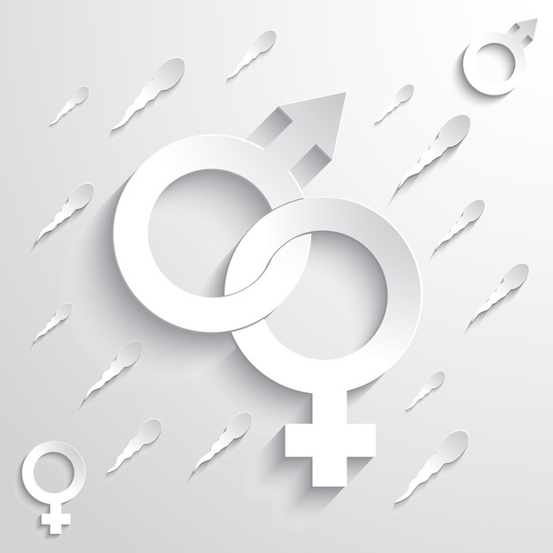 Gender Sign Background - Vector, afbeelding